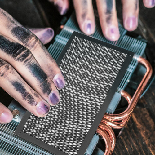 Pc Lüfter 2 Magnetisch Praktisch Wasserdichtes Gitternetz 1