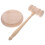 1Set Richterhammer Holz Beige Solider Auktionshammer Mit 7