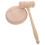 1Set Richterhammer Holz Beige Solider Auktionshammer Mit 11