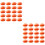 100Pcs Durable Orange Mouth Decor for DIY Crafts Toy Replacement 6