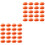 100Pcs Durable Orange Mouth Decor for DIY Crafts Toy Replacement 3