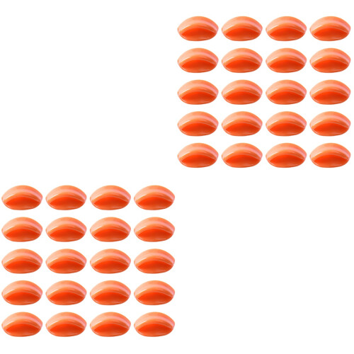 100Pcs Durable Orange Mouth Decor for DIY Crafts Toy Replacement 2