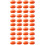 100Pcs Durable Orange Mouth Decor for DIY Crafts Toy Replacement 5