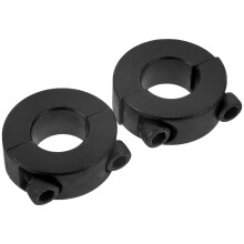 2 Sicherungsring Stahlklemmhülse 4x4 Cm Schwarz