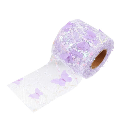 1 Rolle Tüllband Blumenband Hochzeit Polyester 2