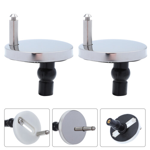 Raindrops 2 Oberteile Für Toilettensitz Schraubenabdeckung Schwarz 2