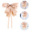 Große Schleife Pin Band Brosche Beige 1 Satz 9