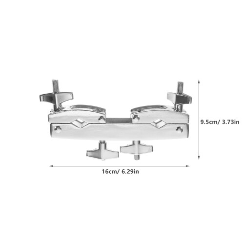 Drum Cowbell Halter Professionelles Design Metall Silber 1 2