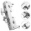 Drum Cowbell Halter Professionelles Design Metall Silber 1 5
