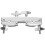 Drum Cowbell Halter Professionelles Design Metall Silber 1 7
