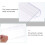 Labelpapierhalter 100 St PVC Aufbewahrungsbox 6