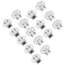 26 Pcs Rhinestone Shoe Clips Flat Stainless Steel Diy Blank Metal