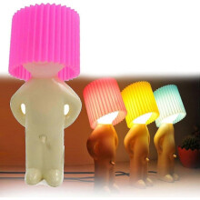 (Black) Naughty Boy Mr.p A Little Shy Man Creative Lamp Small Night Lights100% New