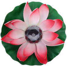 Led Solar Lotus Schwimmendes Poollicht Bunt Für Outdoor Deko Rot