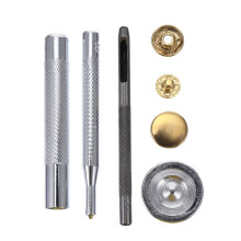 12Sets Metall Druckknöpfe Set Gold Zum Reparieren Von Kleidung & Leder