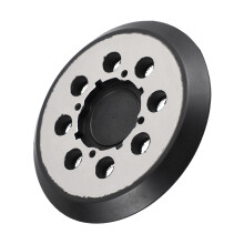 Aluminium Polijstpad Met Haaklus En Stofgaten Zwart