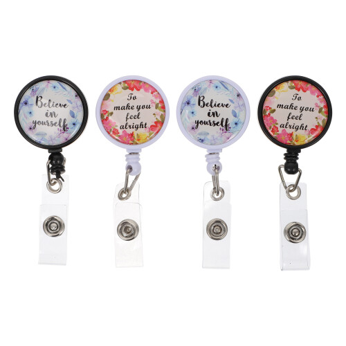 4Stk ABS Badge Halter Mit Clip Für Und 2