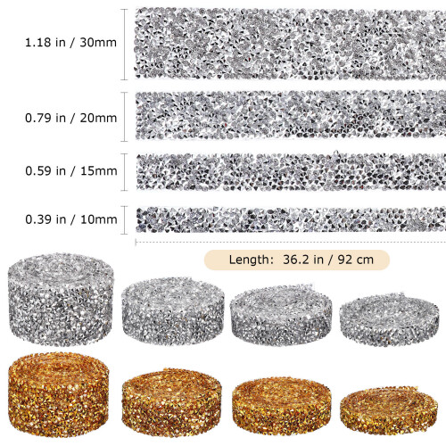 8 Strassband Mit Zugband Harz Diamant 1