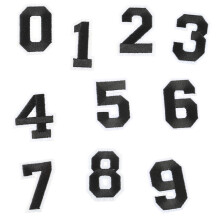 Number Applikation Bügelapplikation Aufkleber