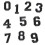 Number Applikation Bügelapplikation Aufkleber 1