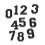 Number Applikation Bügelapplikation Aufkleber 5