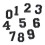 Number Applikation Bügelapplikation Aufkleber 4
