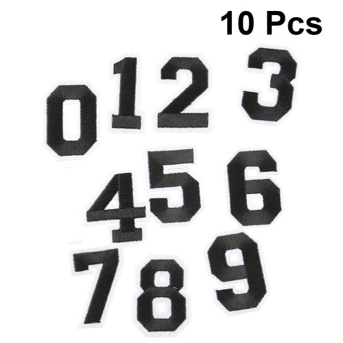 Number Applikation Bügelapplikation Aufkleber 1