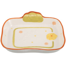 3Stk Brotförmige Keramikplatten Für Dessert Reisschalen