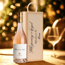 Personalised Whispering Angel Rose Wine Gift Set 75cl