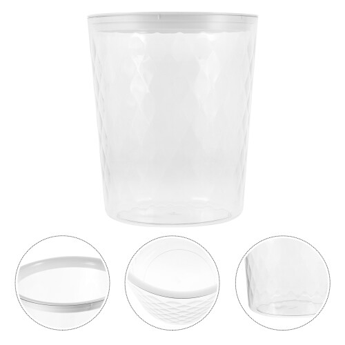 Raindrops Badezimmermülleimer Transparent, 1 , Für Heimgebrauch 2