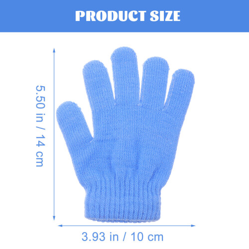 6 Paar Kinderhandschuhe Rot Für Kälteschutz 1
