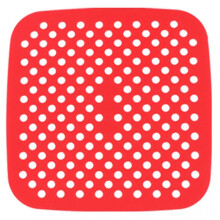 (8.5 Inches, Red Square) Air-Fryer Silicone Mats Non-Stick Reusable Baking Liner Perfect Present For Family friends