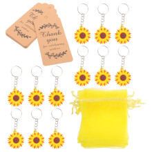 4 Blumen Schlüsselanhänger Mit Sonnenblumen, Hochzeitsgeschenk