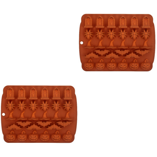 2Stk Halloween Silikon Kuchenform Zum Backen 2