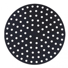 (9 inch, Black Round) Air-Fryer Silicone Mats Non-Stick Reusable Baking Liner Perfect Present For Family friends