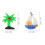 Beach Thema Harz Accessoires Sortierte Farben 20 2