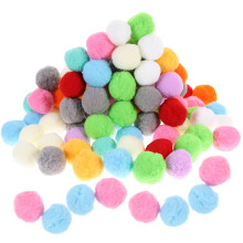 100 Große Pom Poms Farbige Plüsch Bälle Flauschige Bälle
