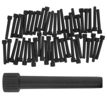 50 Turner Drehwählschalter 5,00x0,90x0,50 Cm Schwarz