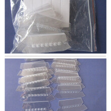 Mlins 120 Kategorie Etikett Ablage Lasche 7,70x3,00x0,03 cm