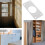 Raindrops Türscharnier Reparaturplatte 10 Sets 6
