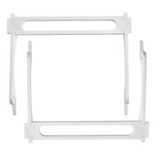 2 Halterung Für Erweiterte Ablage 20,20x16,80x3,00 Cm Weiß