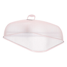 Mesh Essenabdeckung Metallplatte Kuppel 47x34cm Pink