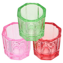 3Stk Dappen Schale Achteckige Cup Für Acryl Nägel