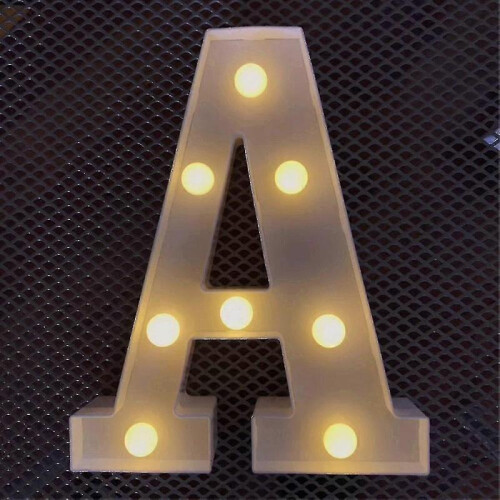 (A) Alphabet Letter Led Light Luminous Lamp Decor Party Night Light