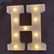 (H) Alphabet Letter Led Light Luminous Lamp Decor Party Night Light