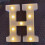 (H) Alphabet Letter Led Light Luminous Lamp Decor Party Night Light 1