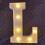(L) Alphabet Letter Led Light Luminous Lamp Decor Party Night Light 1