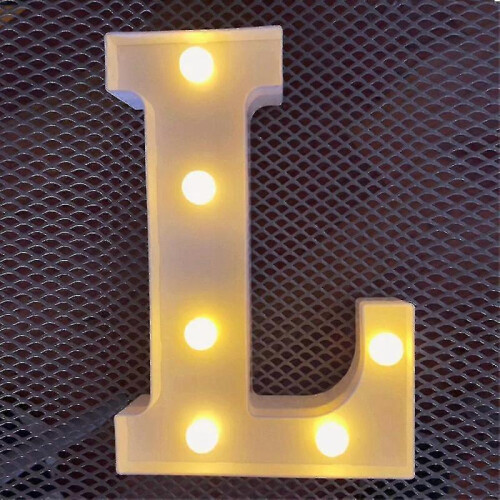 (L) Alphabet Letter Led Light Luminous Lamp Decor Party Night Light