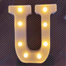 (U) Alphabet Letter Led Light Luminous Lamp Decor Party Night Light