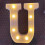 (U) Alphabet Letter Led Light Luminous Lamp Decor Party Night Light 1